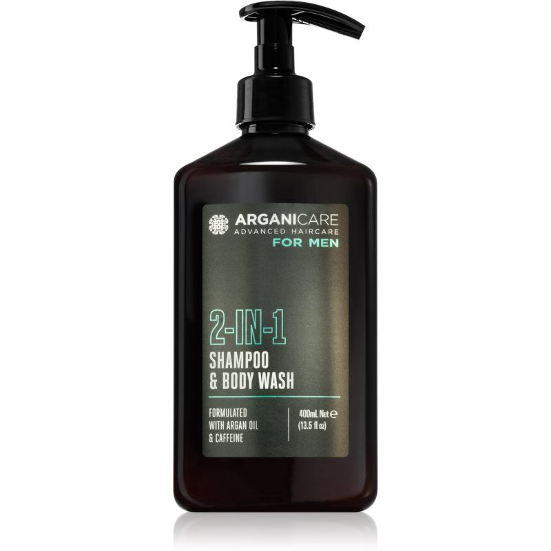 Arganicare For Men 2-In-1 Shampoo & Body Wash suihkugeeli ja shampoo 2in1 miehille 400 ml