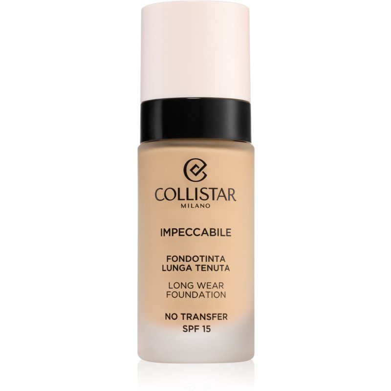 Collistar Impeccabile Long Wear Foundation pitkäkestoinen meikkivoide SPF 15 2R Rosy Beige 30 ml