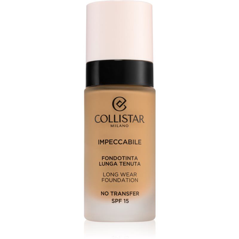 Collistar Impeccabile Long Wear Foundation pitkäkestoinen meikkivoide SPF 15 4G Golden Sand 30 ml