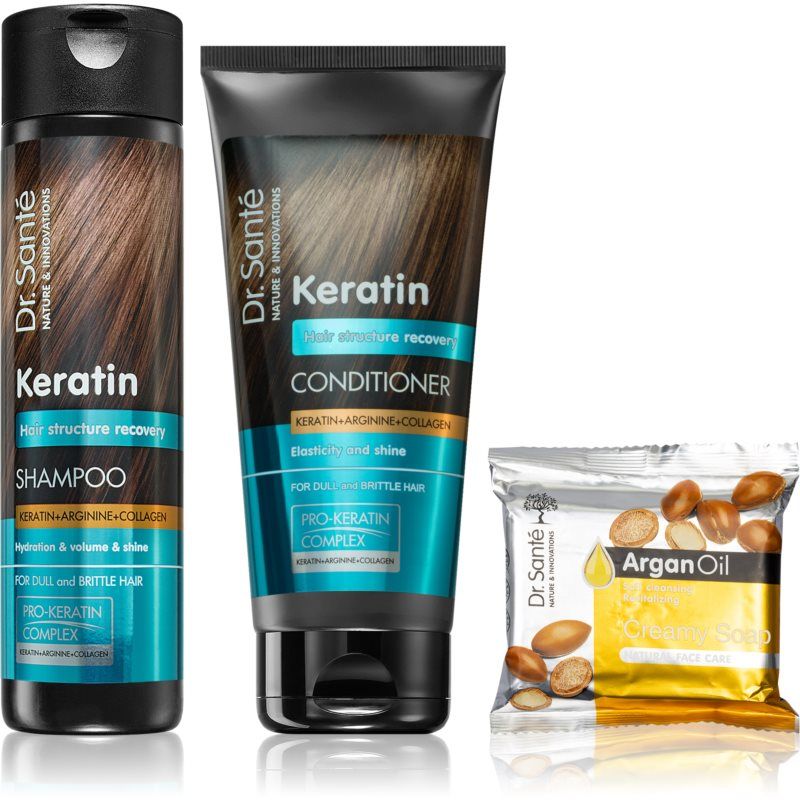 Dr. Santé Keratin edullinen pakkaus (katkeileville ja rasittuneille hiuksille)