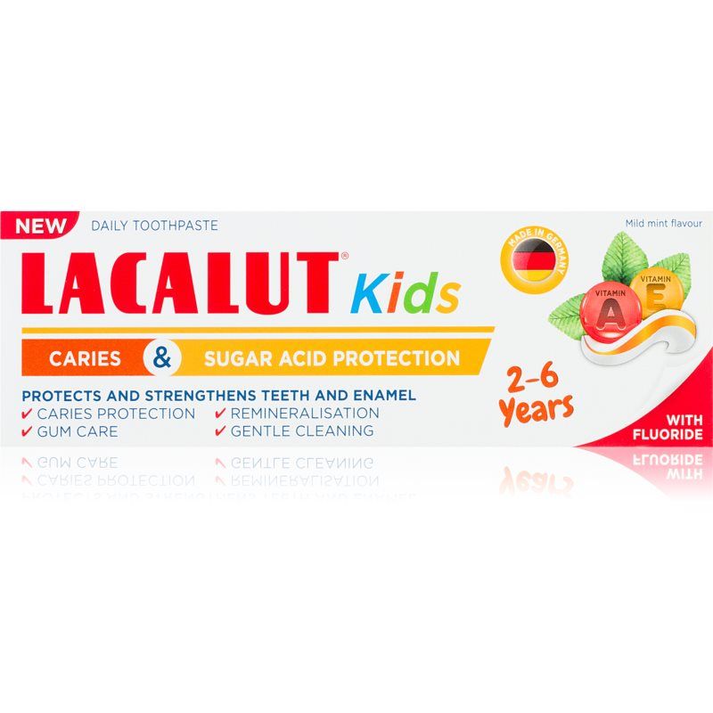 Lacalut Kids Caries and Sugar Acid Protection lasten hammastahna 2-6y 55 ml