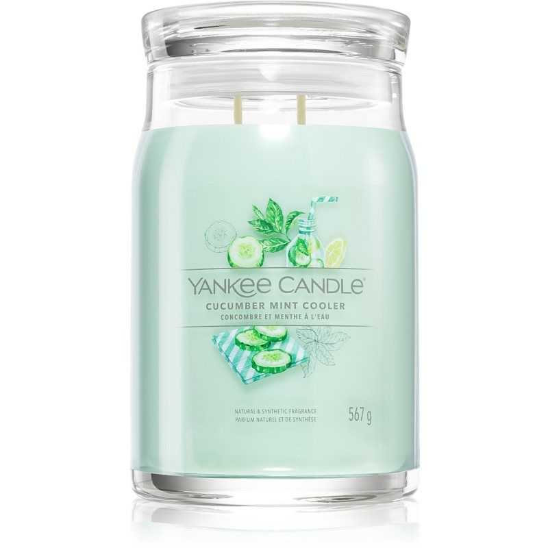 Yankee Candle Cucumber Mint Cooler tuoksukynttilä Signature 567 g