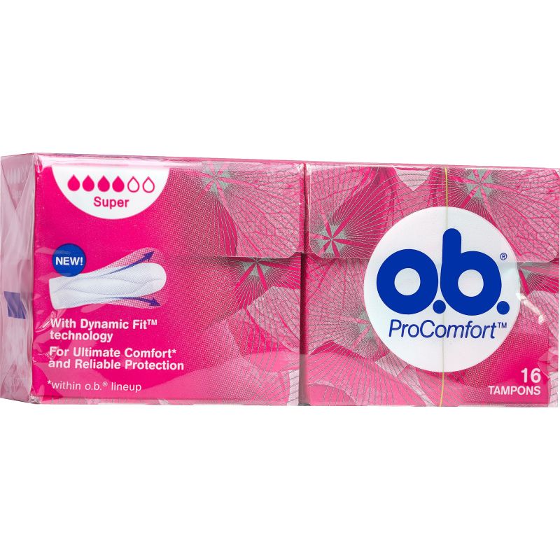 O.B. ProComfort Tampons 16-pack Super