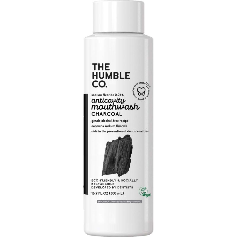 The Humble Co. Anticavity Mouthwash Charcoal 500 ml