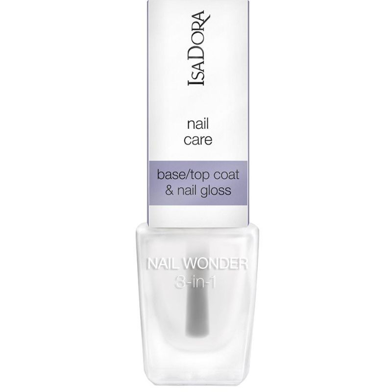 IsaDora Nail Wonder 3-in-1 Nail Polish Clear - 6 ml