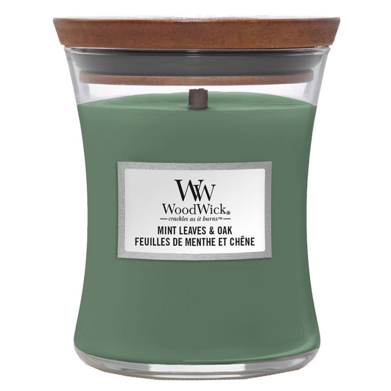 WoodWick Mint Leaves & Oak Medium