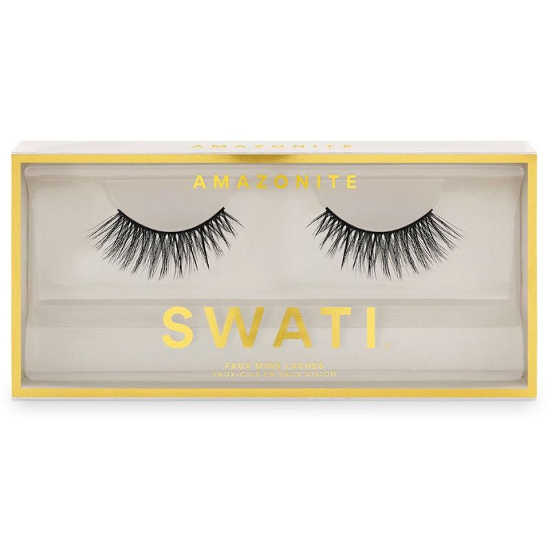 SWATI Cosmetics Faux Mink Lashes Amazonite Black
