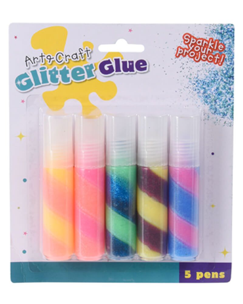 Kreativ Glimmerlim Sæt 20 ml 5 stk.