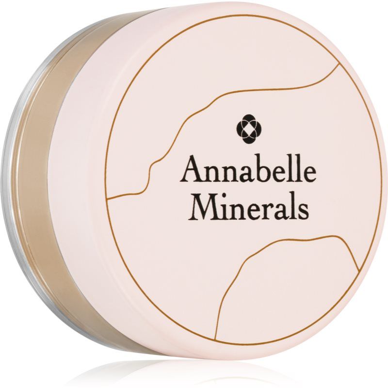 Annabelle Minerals Coverage Mineral Foundation puuterimainen mineraalimeikkivoide täydelliseen ulkonäköön sävy Golden Sand 4 g