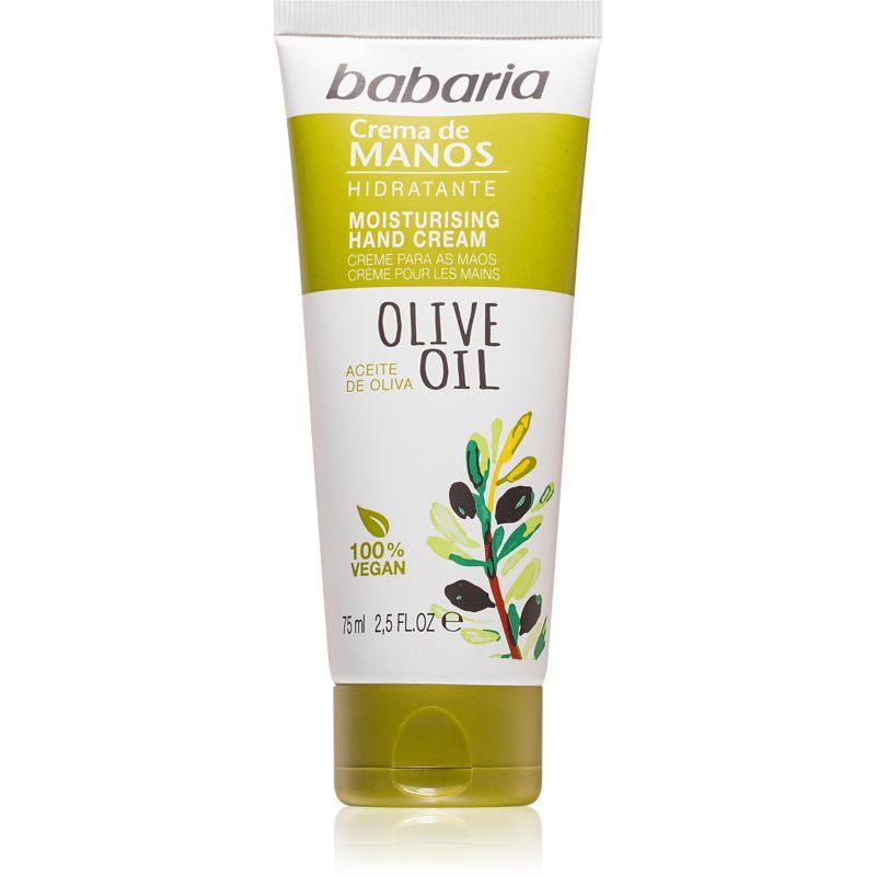 Babaria Olive käsivoide sisältää oliiviöljyä 75 ml