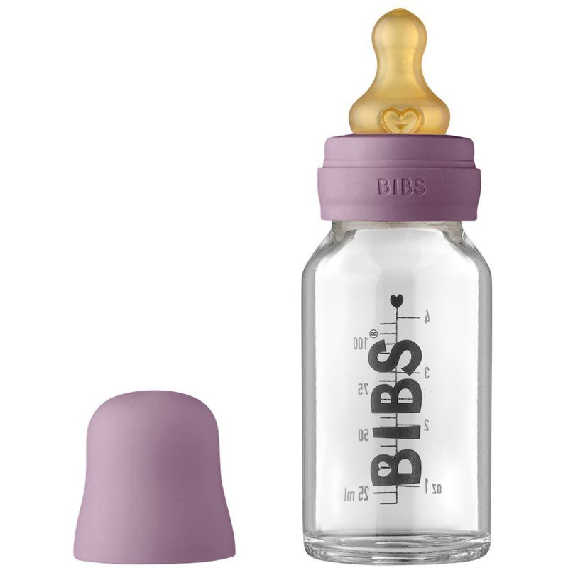BIBS Baby Glass Bottle 110 ml tuttipullo Mauve 110 ml