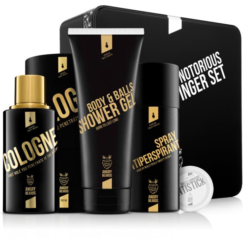 Angry Beards Urban Twofinger Notorius Set lahjasetti miehille