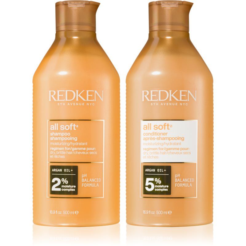 Redken All Soft edullinen pakkaus (kuiville ja hauraille hiuksille)