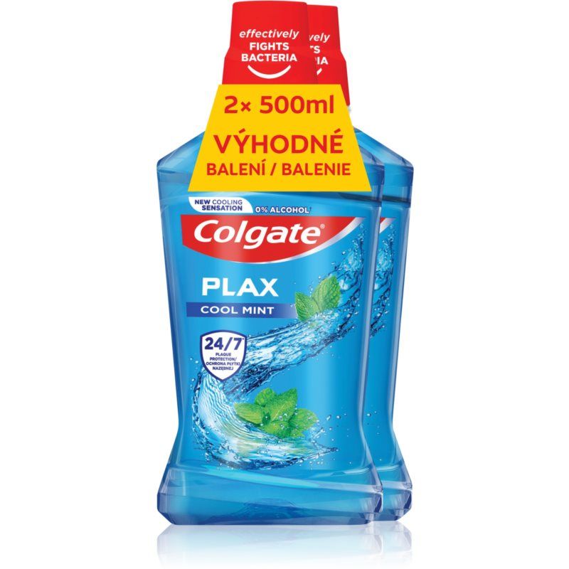 Colgate Plax Cool Mint yrttisuuvesi 2x500 ml