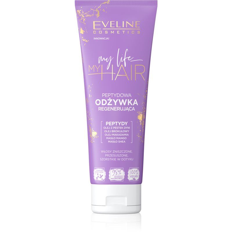 Eveline Cosmetics My Life My Hair syväelvyttävä hoitoaine sisältää peptidejä 250 ml