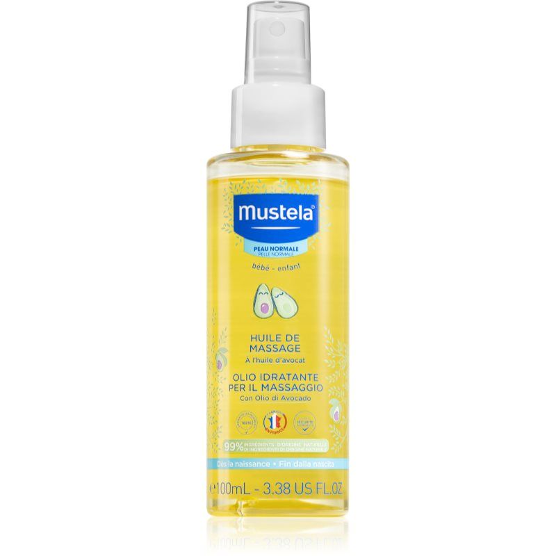 Mustela Bébé vartalo- ja hierontaöljy syntymästä lähtien 100 ml
