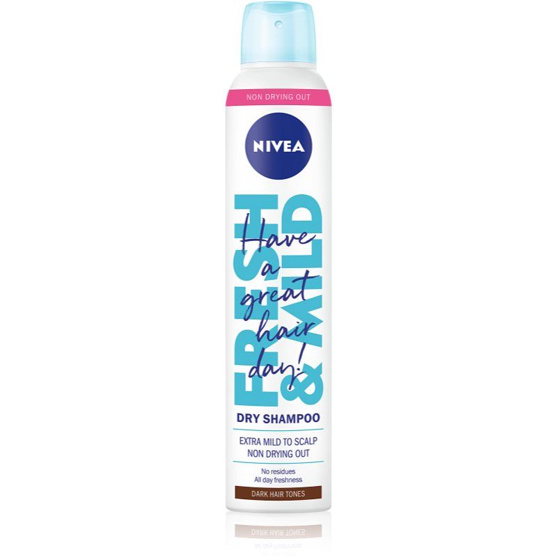 Nivea Fresh Revive kuivashampoo volyymin kasvattamiseen Dark Tones 200 ml