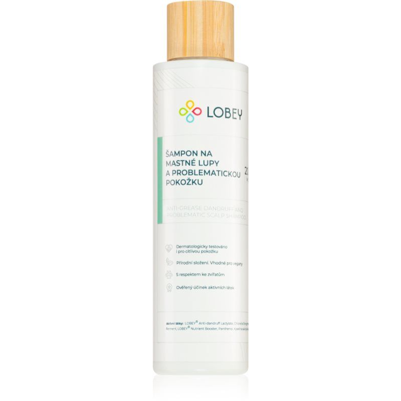 Lobey Hair Care shampoo rasvaiselle päänahalle 200 ml