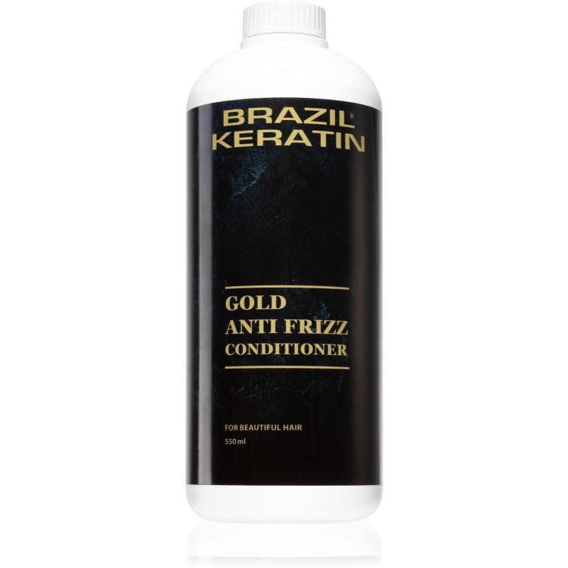 Brazil Keratin Gold Anti Frizz Conditioner elvyttävä hoitoaine kurittomille ja pörröisille hiuksille 550 ml