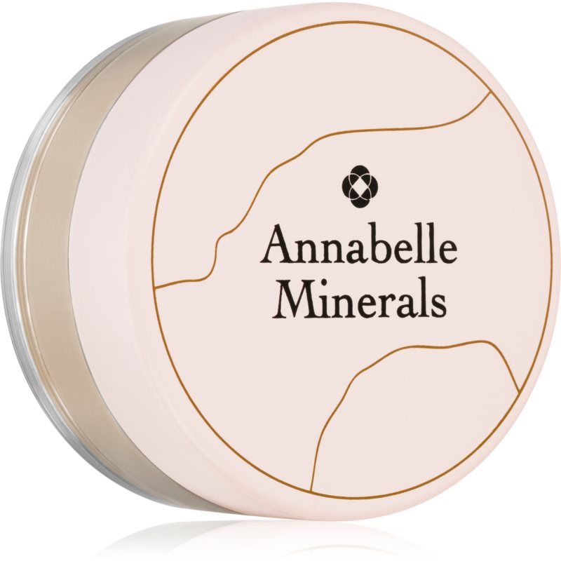 Annabelle Minerals Coverage Mineral Foundation puuterimainen mineraalimeikkivoide täydelliseen ulkonäköön sävy Golden Fairest 4 g