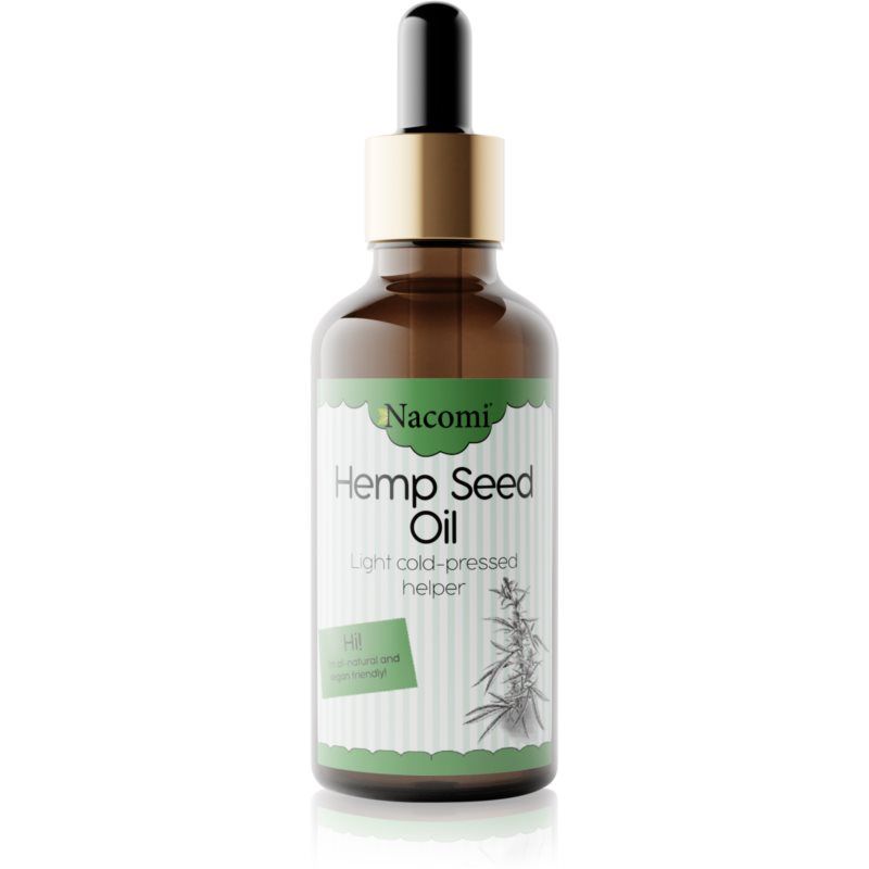 Nacomi Light Cold-Pressed Helper hamppuöljy sisältää pipetin 50 ml