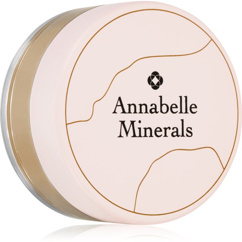 Annabelle Minerals Coverage Mineral Foundation puuterimainen mineraalimeikkivoide täydelliseen ulkonäköön sävy Golden Light 4 g
