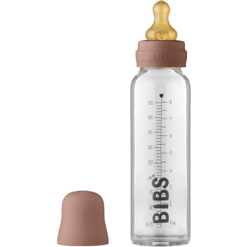 BIBS Baby Glass Bottle 225 ml tuttipullo Woodchuck 225 ml
