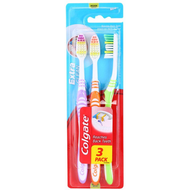 Colgate Extra Clean Medium hammasharjat medium 3 kpl