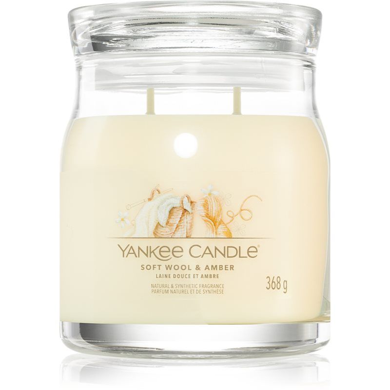 Yankee Candle Soft Wool & Amber tuoksukynttilä 368 g