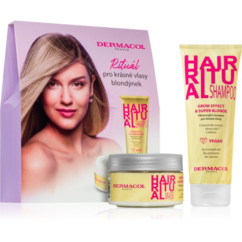 Dermacol Hair Ritual lahjasetti (vaaleille hiuksille)