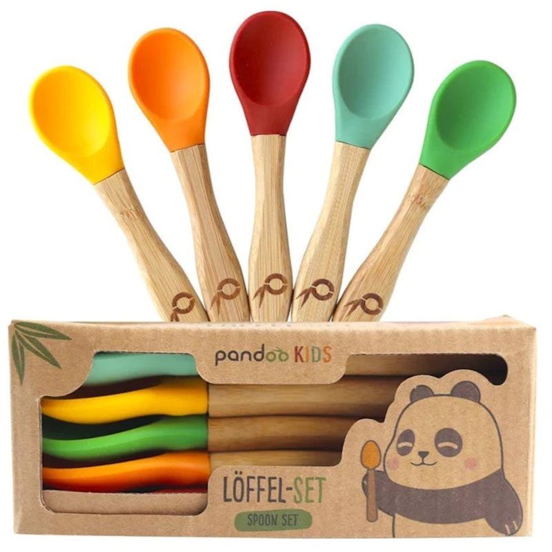 Pandoo Bamboo Spoon Set lusikka lapsille 5 kpl