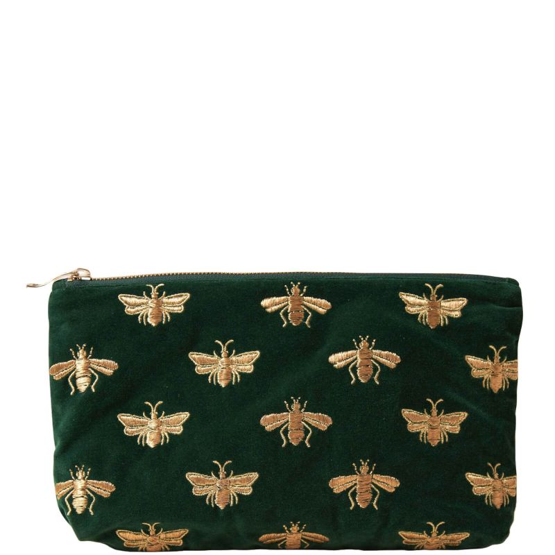 Elizabeth Scarlett Honey Bee Forest Velvet Everyday Pouch