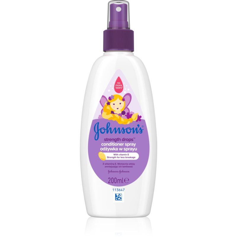 Johnson's® Strenght Drops vahvistava hoitoaine lapsille suihkeena 200 ml