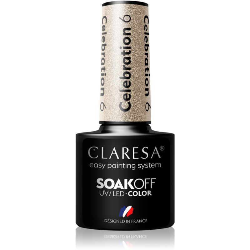 Claresa SoakOff UV/LED Color Celebration geelikynsilakka sävy 6 5 g