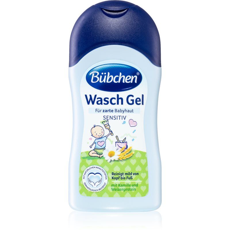 Bübchen Wash pesugeeli sisältää kamomillaa ja kaurauutteita 50 ml
