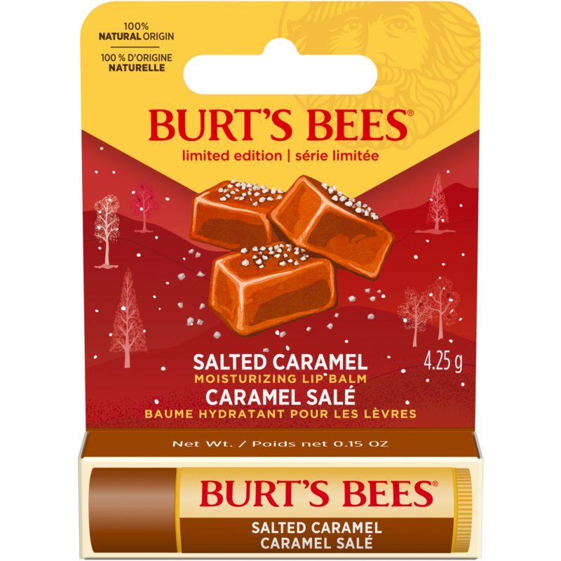 Burt’s Bees Festive Salted Caramel kosteuttava huulibalsami 4,25 g