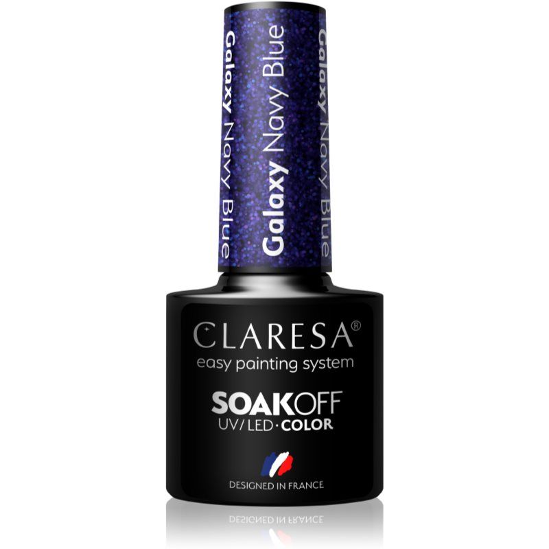 Claresa SoakOff UV/LED Color Galaxy geelikynsilakka sävy Navy Blue 5 g