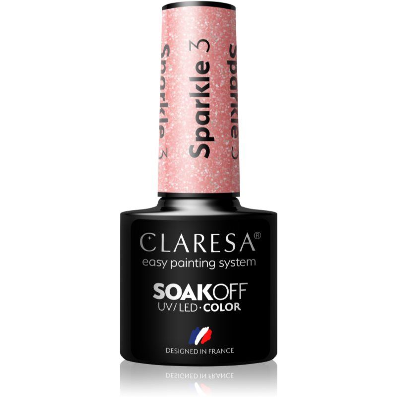 Claresa SoakOff UV/LED Color Sparkle geelikynsilakka sävy 3 5 g