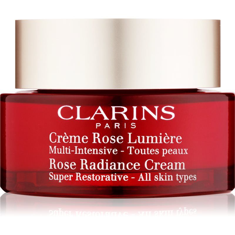 Clarins Rose Radiance Cream Super Restorative uudistava päivävoide ryppyjen ehkäisyyn 50 ml
