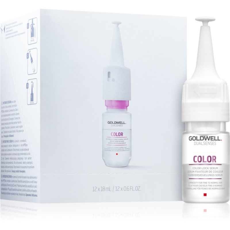 Goldwell Dualsenses Color hiusseerumi hennoille ja värjätyille hiuksille 12x18 ml