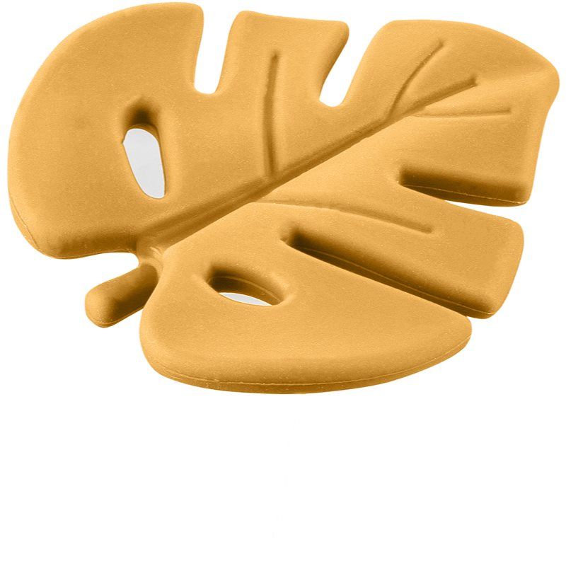 Zopa Silicone Teether Leaf purulelu Mustard Yellow 1 kpl