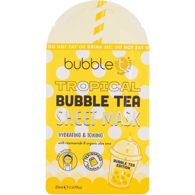 BubbleT Bubble Tea Sheet Mask  Tropical