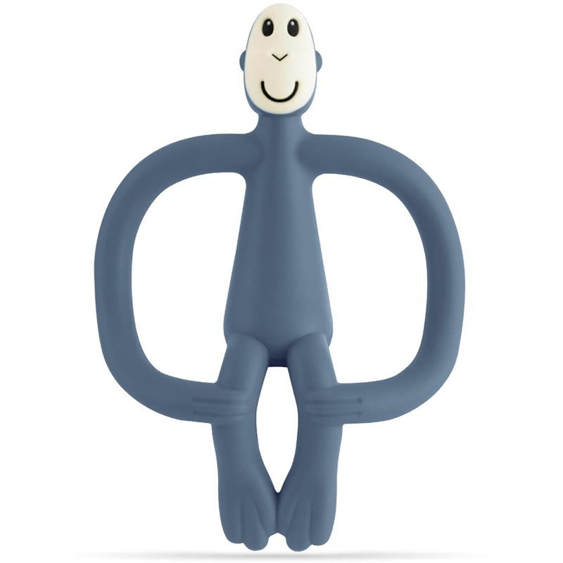 Matchstick Monkey Teething Toy and Gel Applicator purulelu mukana harja 2in1 Airforce Blue 1 kpl
