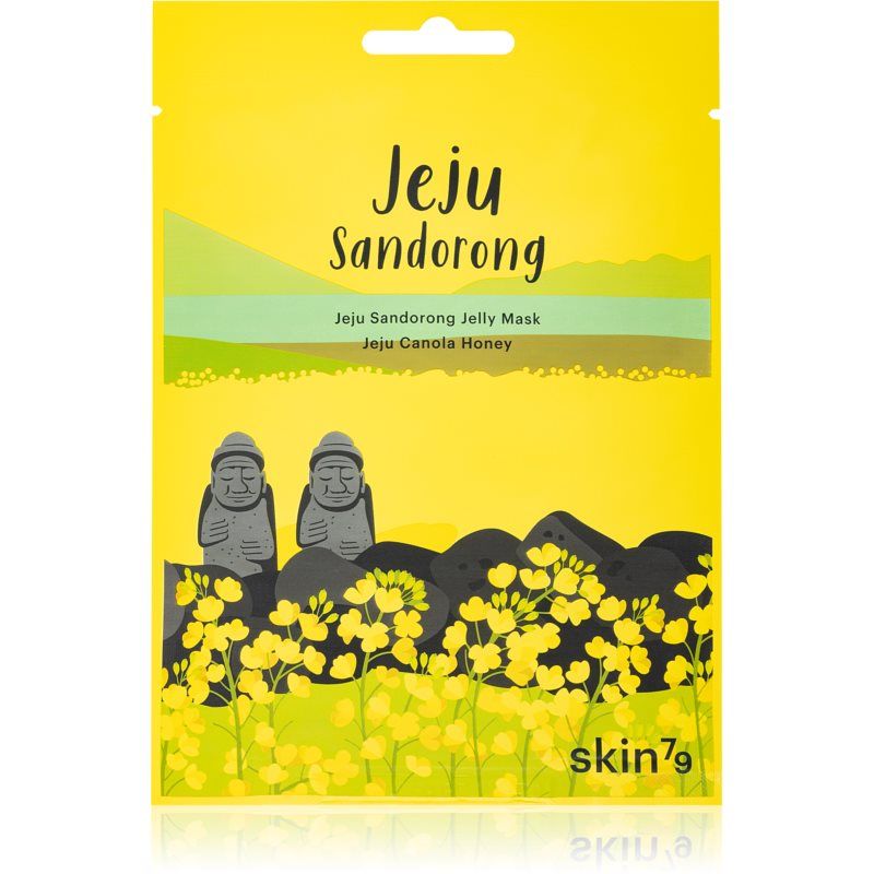 Skin79 Jeju Sandorong Jeju Canola Honey hoitava kangasnaamio ihon pintakerroksen uudistamiseen 33 g