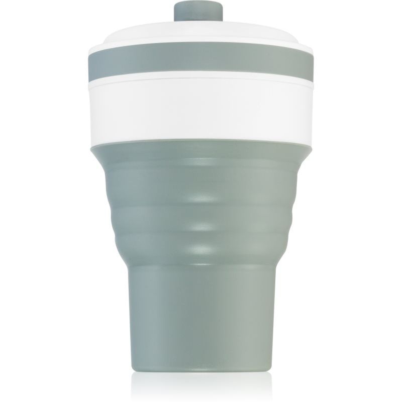 KidPro Collapsible Mug kuppi sisältää pillin Grey 350 ml