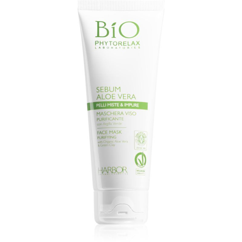 Phytorelax Laboratories Bio Sebum Aloe Vera puhdistava kasvonaamio sisältää aloe veraa 75 ml