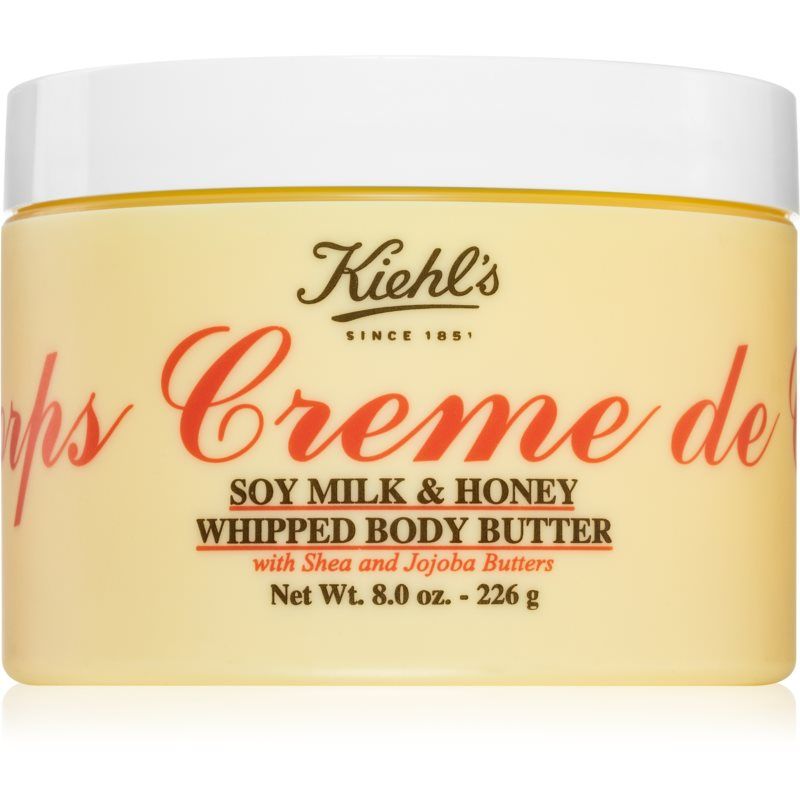 Kiehl's Creme de Corps Soy Milk & Honey Whipped Body Butter vartalovoi sisältää sheavoita 226 g