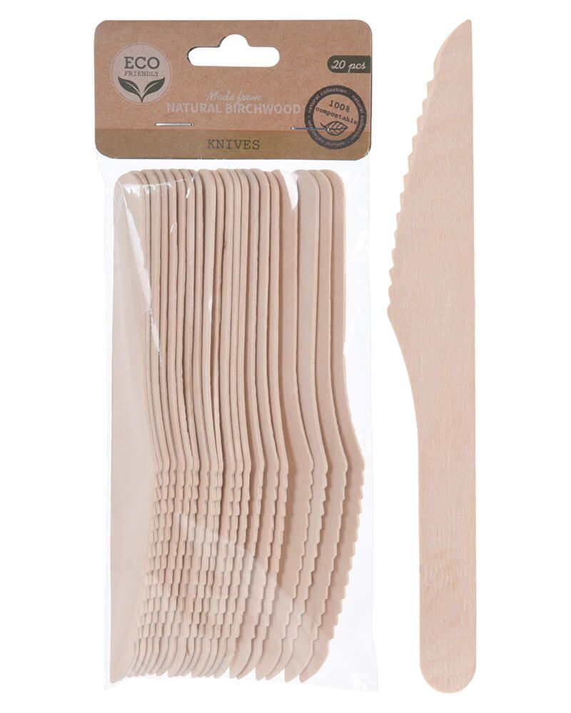 Eco Friendly Birkebestik kniv   20 stk.