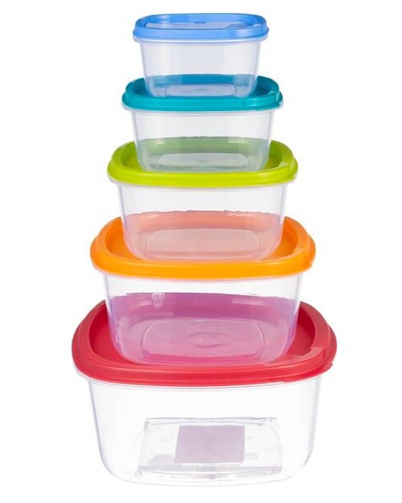 Excellent Houseware Opbevaringsbokse   5 stk.