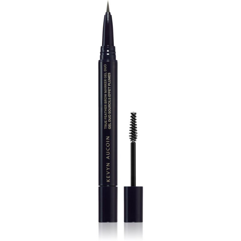 Kevyn Aucoin True Feather Brow Marker Gel Duo kulmakynä mukana harja sävy Ash Blonde 0,4 ml
